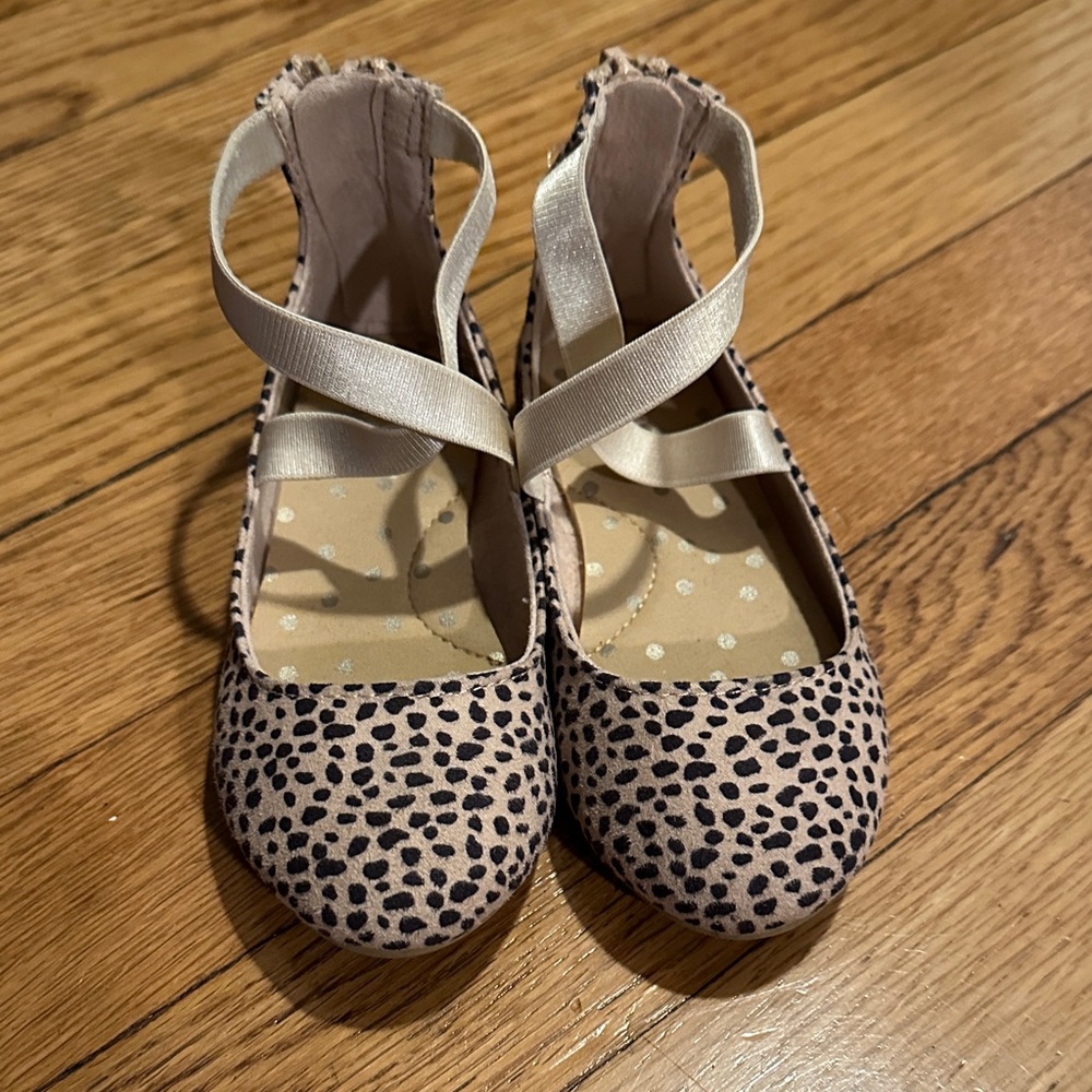 Adorable Cat & Jack Leopard Toddler Girls Dress Shoes